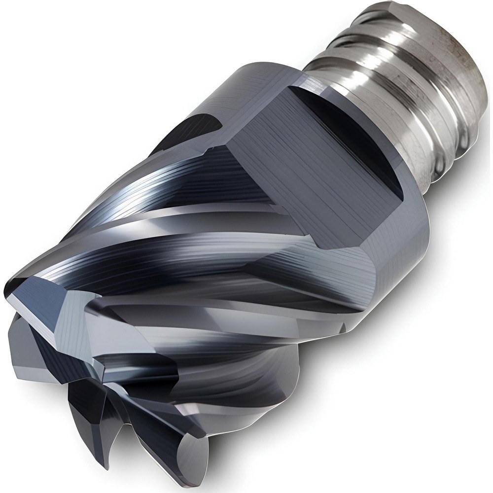 Corner Radius & Corner Chamfer End Mill Heads; Number Of Flutes: 6 ; Coating/Finish: TiAlN ; End Mill Material: Carbide ; Overall Length (Decimal Inch): 0.5000 ; Mill Diameter (Decimal Inch): 0.3750 ; Corner Radius (Decimal Inch): 0.0600