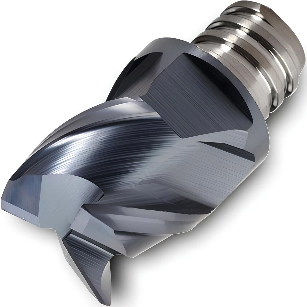 Corner Radius & Corner Chamfer End Mill Heads; Mill Diameter (mm): 19.70 ; Length of Cut (mm): 12.0000 ; Number Of Flutes: 3 ; Overall Length (mm): 25.5000 ; Corner Radius (mm): 0.40 ; Coating/Finish: TiAlN