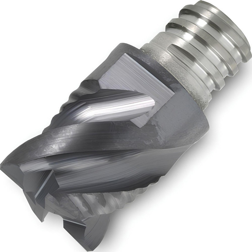 Corner Radius & Corner Chamfer End Mill Heads; Chamfer Width (Decimal Inch): 0.024 ; Chamfer Angle: 45.000 ; Number Of Flutes: 4 ; Coating/Finish: TiAlN ; End Mill Material: Carbide ; Overall Length (Decimal Inch): 1.0000