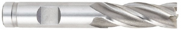 Square End Mill: 0.2953'' Dia, 3/4'' LOC, 3/8'' Shank Dia, 2-1/2'' OAL, 4 Flutes, Cobalt