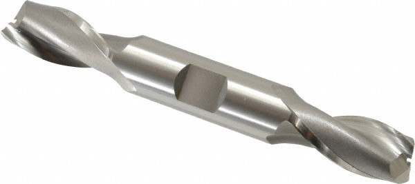 Square End Mill: 0.5906'' Dia, 1-1/8'' LOC, 5/8'' Shank Dia, 4-1/2'' OAL, 2 Flutes, Cobalt
