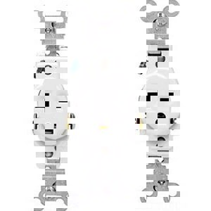 20A SGL RECEPT 250V WHIT