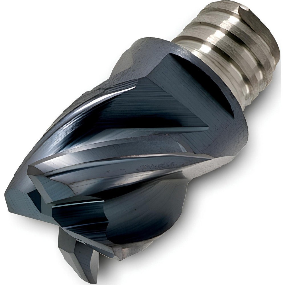 Corner Radius & Corner Chamfer End Mill Heads; Chamfer Width (Decimal Inch): 0.024 ; Chamfer Angle: 45.000 ; Number Of Flutes: 4 ; Coating/Finish: TiAlN ; End Mill Material: Carbide ; Overall Length (Decimal Inch): 1.0000
