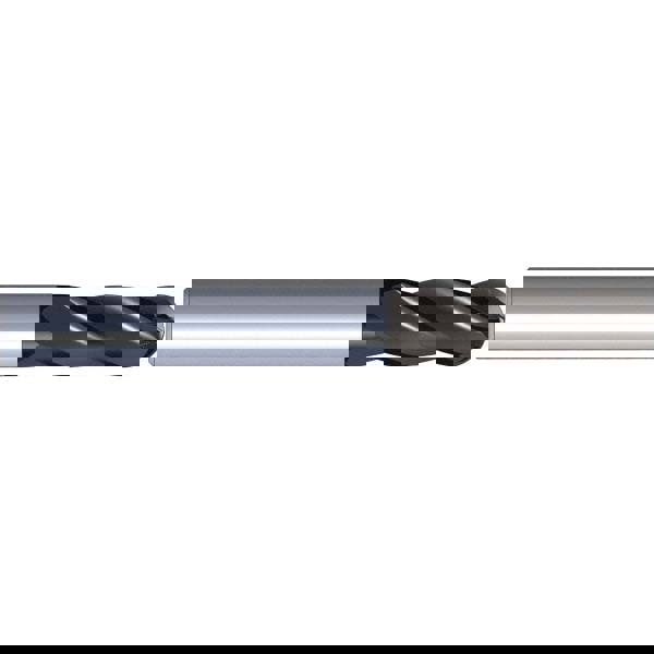 Ball End Mill: 4.00 mm Dia, 11.00 mm LOC, 4 Flute, Solid Carbide