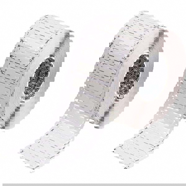 Label Maker Label: White, Polyurethane, 1,000 per Roll