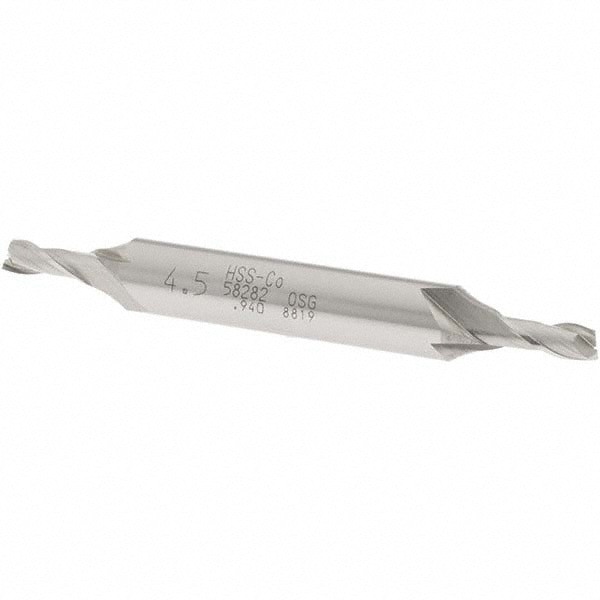 Square End Mill: 0.1772'' Dia, 7/16'' LOC, 3/8'' Shank Dia, 3-1/8'' OAL, 2 Flutes, Cobalt