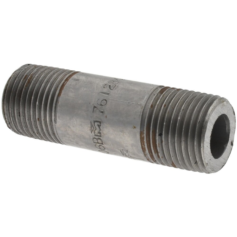 Black Pipe Nipple: 1/2