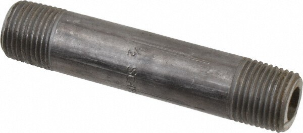 Black Pipe Nipple: 1/2