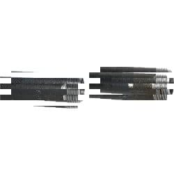 Black Pipe Nipple: 1/2