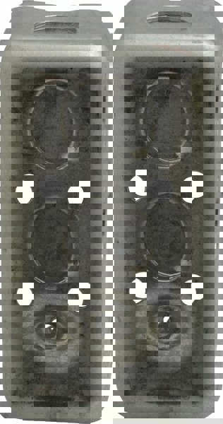 Electrical Outlet Box: Steel, Rectangle, 4