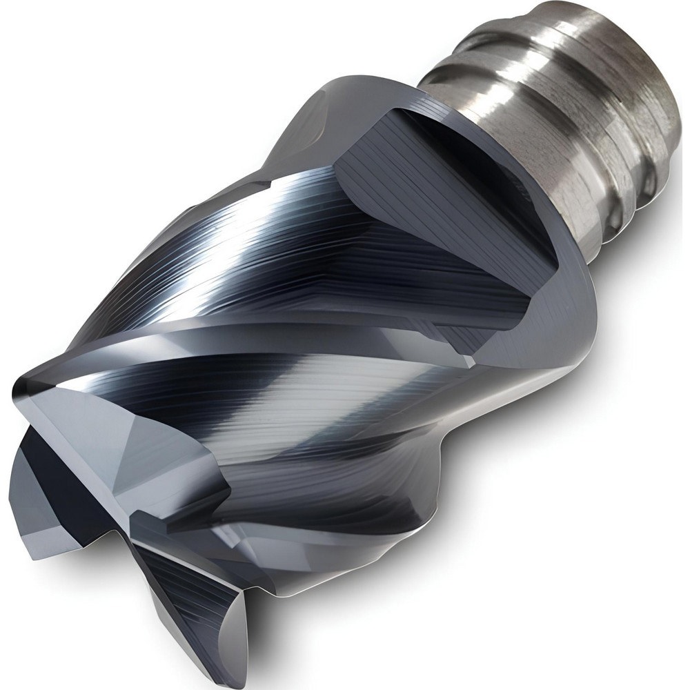 Corner Radius & Corner Chamfer End Mill Heads; Mill Diameter (mm): 12.00 ; Length of Cut (mm): 9.0000 ; Number Of Flutes: 4 ; Overall Length (mm): 16.5000 ; Corner Radius (mm): 1.00 ; Coating/Finish: TiAlN
