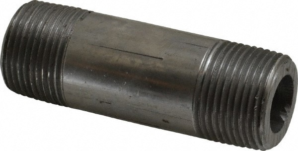 Black Pipe Nipple: 3/4