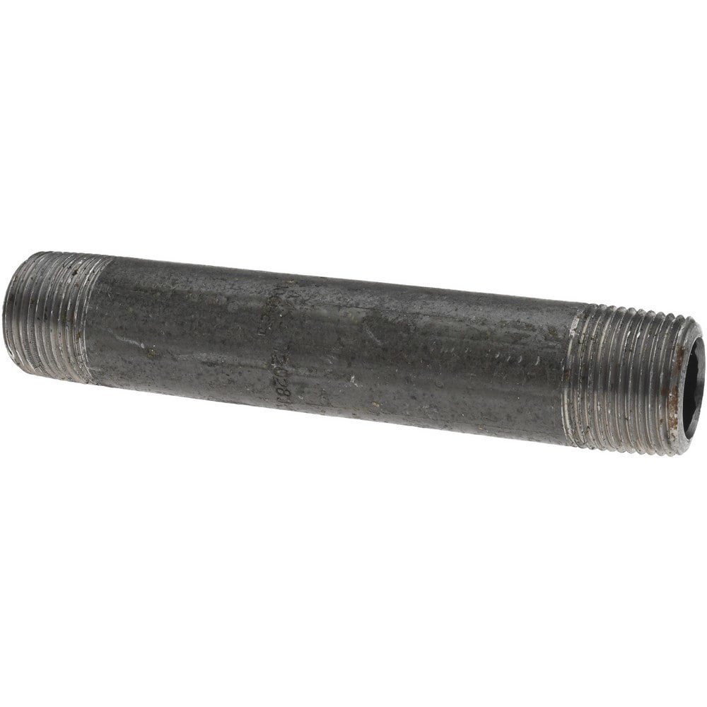 Black Pipe Nipple: 3/4