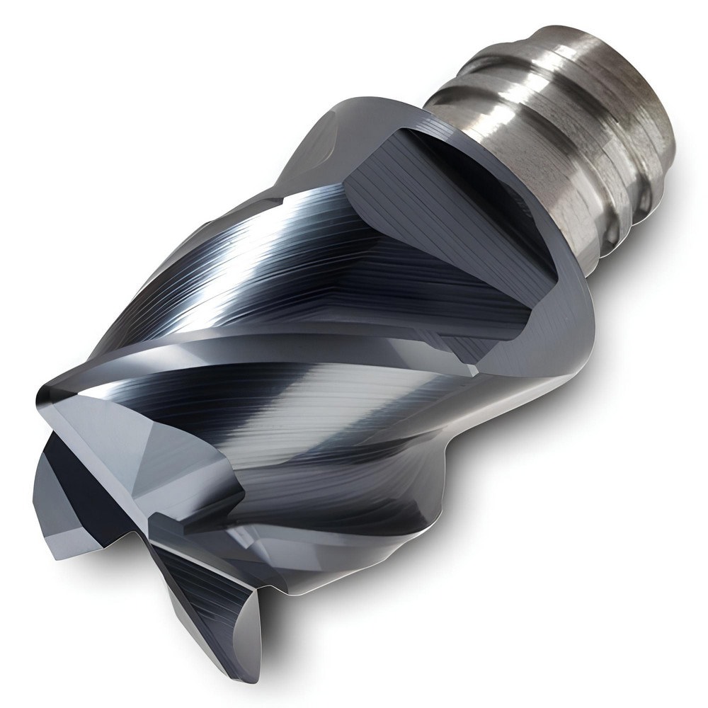 Corner Radius & Corner Chamfer End Mill Heads; Number Of Flutes: 4 ; Coating/Finish: TiAlN ; End Mill Material: Carbide ; Overall Length (Decimal Inch): 0.8000 ; Mill Diameter (Decimal Inch): 0.6250 ; Corner Radius (Decimal Inch): 0.0310