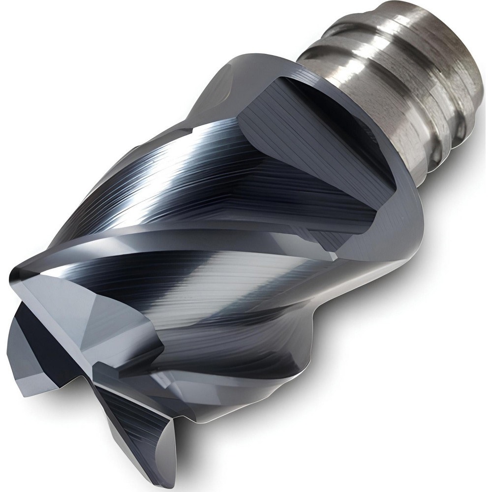 Corner Radius & Corner Chamfer End Mill Heads; Number Of Flutes: 4 ; Coating/Finish: TiAlN ; End Mill Material: Carbide ; Overall Length (Decimal Inch): 1.0000 ; Mill Diameter (Decimal Inch): 0.7500 ; Corner Radius (Decimal Inch): 0.0310