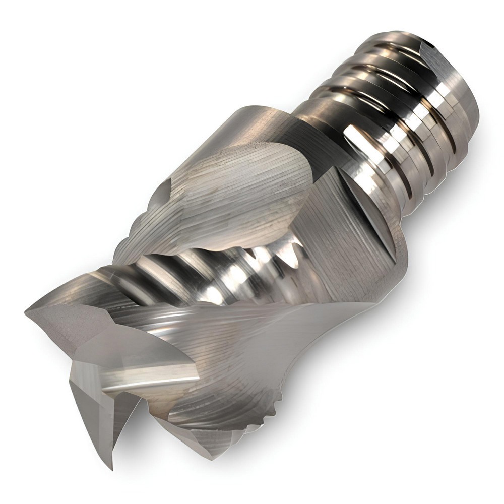 Corner Radius & Corner Chamfer End Mill Heads; Number Of Flutes: 3 ; Coating/Finish: Uncoated ; End Mill Material: Carbide ; Overall Length (Decimal Inch): 0.5100 ; Mill Diameter (Decimal Inch): 0.3750 ; Corner Radius (Decimal Inch): 0.0080