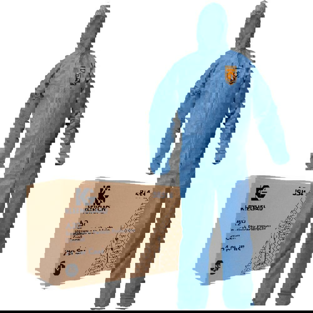 Disposable Coveralls: Size X-Large, SMS, Zipper Closure