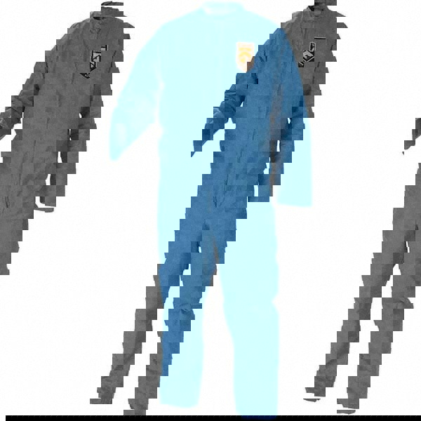 Disposable Coveralls: Size Medium, SMS, Zipper Closure