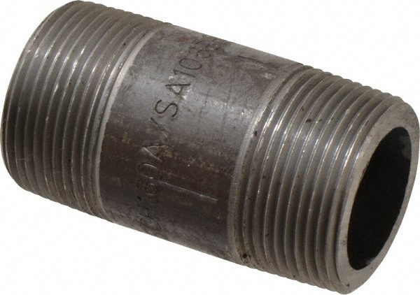 Black Pipe Nipple: 1-1/4