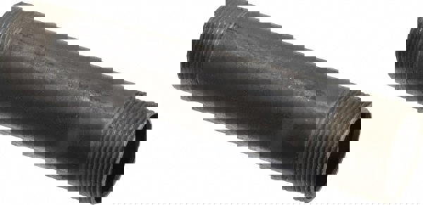 Black Pipe Nipple: 1-1/4