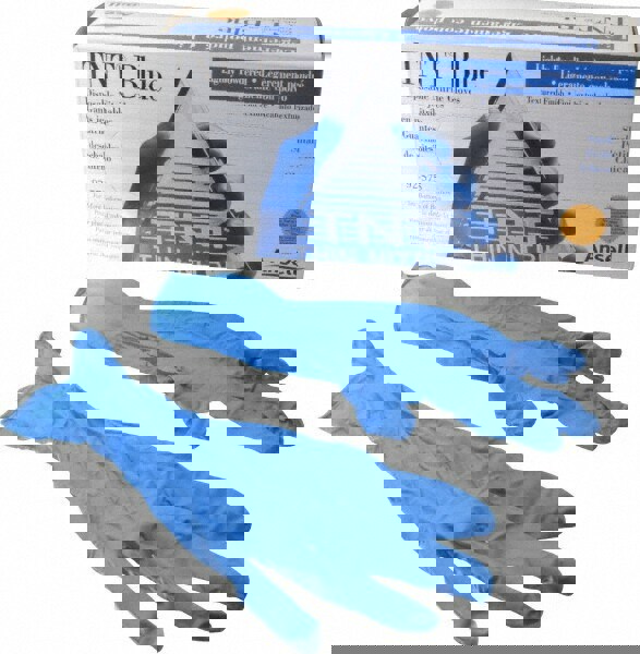 Series TouchNTuff Disposable Gloves: Size Small, 4.3 mil, Uncoated-Coated Nitrile, Industrial Grade, Powdered