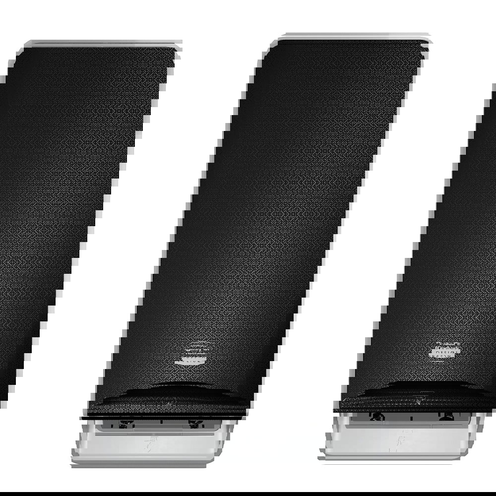 ICON Automatic Hard Roll Towel Dispenser, with Black Mosaic Design Faceplate, 16.53