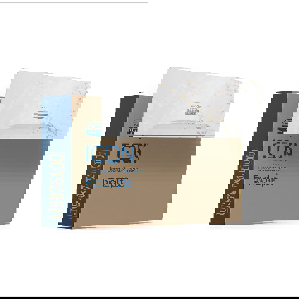 ICON Coreless Standard Roll Horizontal Toilet Paper Dispenser 2 Roll, with Black Mosaic Design Faceplate, 7.9