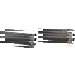 Black Pipe Nipple: 1-1/2