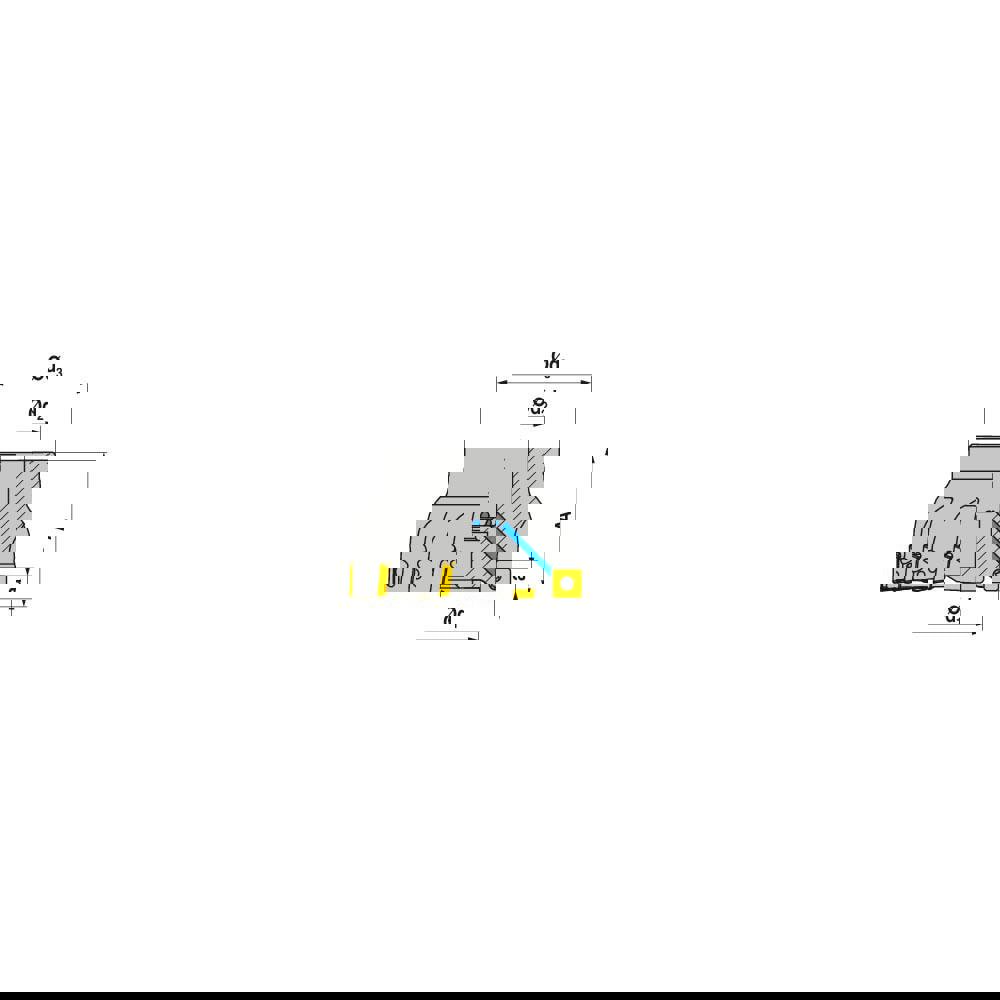 Indexable Square-Shoulder Face Mill: A490150R0509A050175EF, 1-1/2'' Cut Dia, 0.5000