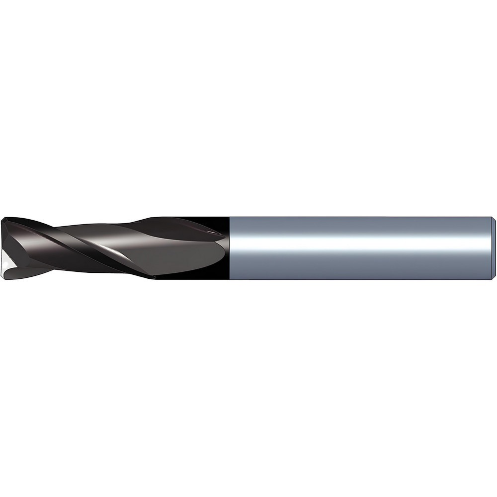 Corner Chamfer End Mill: 14 mm Dia, 22 mm LOC, 2 Flutes, 0.3 mm Chamfer Width, Solid Carbide