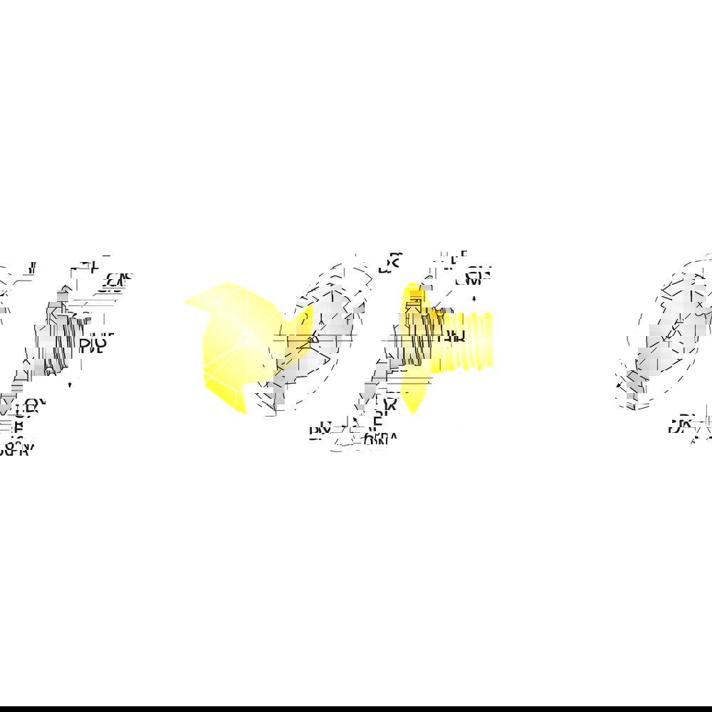 Milling Tip Inserts; Milling Tip Type: Thread Mill ; Milling Tip Style: 16Y_60 ; Maximum Depth of Cut (mm): 2.38 ; Cutting Diameter (mm): 15.70 ; Tool Material: Carbide ; Manufacturer Grade: IN1530