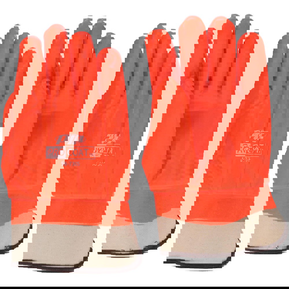 Chemical Resistant Gloves: Large, Polyvinylchloride, Unsupported