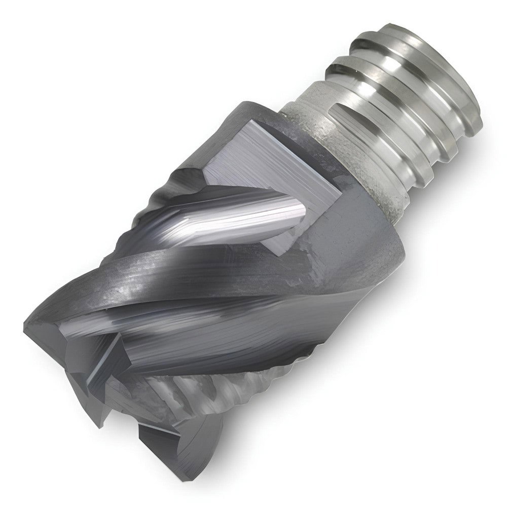 Corner Radius & Corner Chamfer End Mill Heads; Mill Diameter (mm): 25.00 ; Chamfer Width (mm): 0.600 ; Chamfer Angle: 45.000 ; Length of Cut (mm): 22.0000 ; Number Of Flutes: 4 ; Overall Length (mm): 37.0000