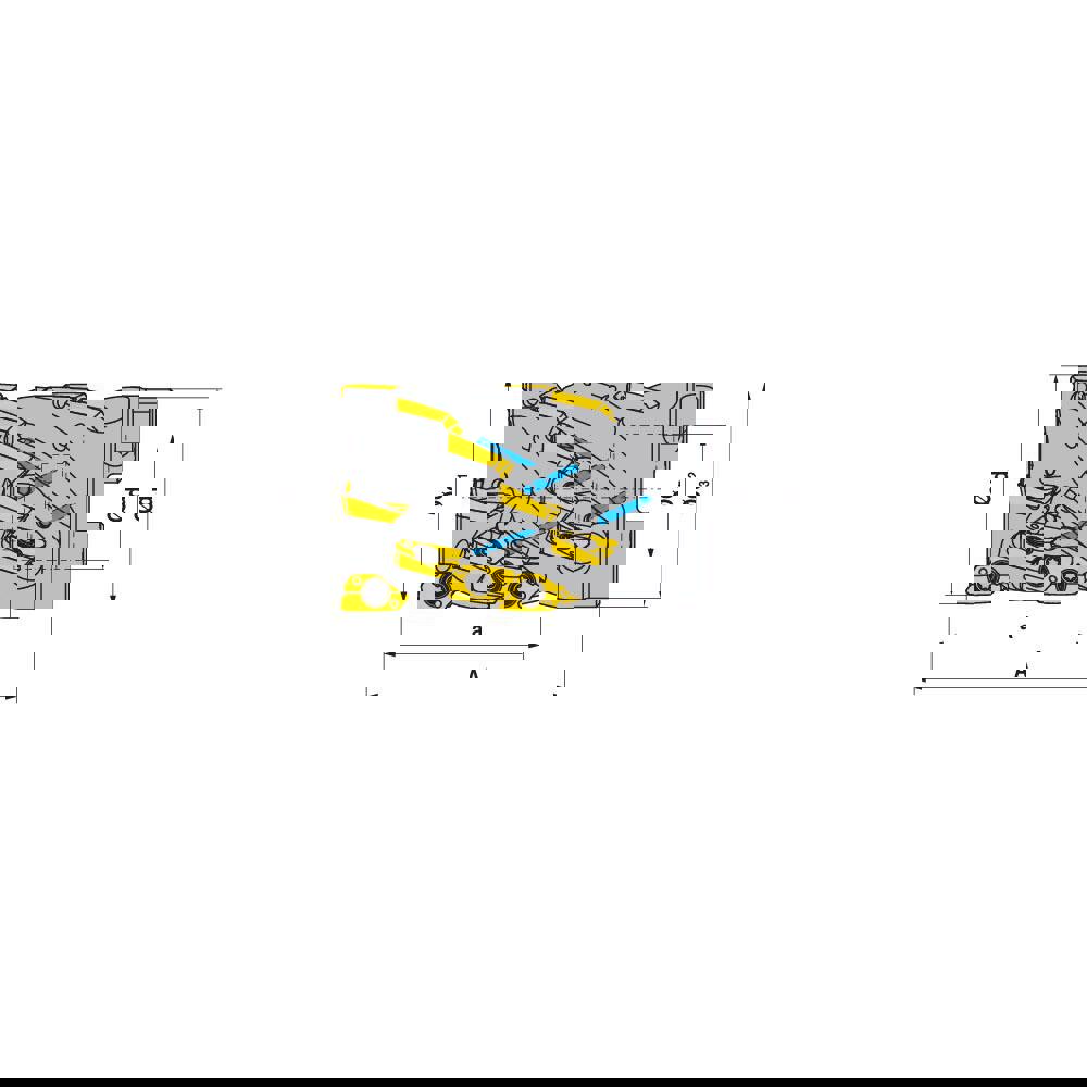 Indexable Square-Shoulder Face Mill: A211300R05K520A125EF, 1.2500