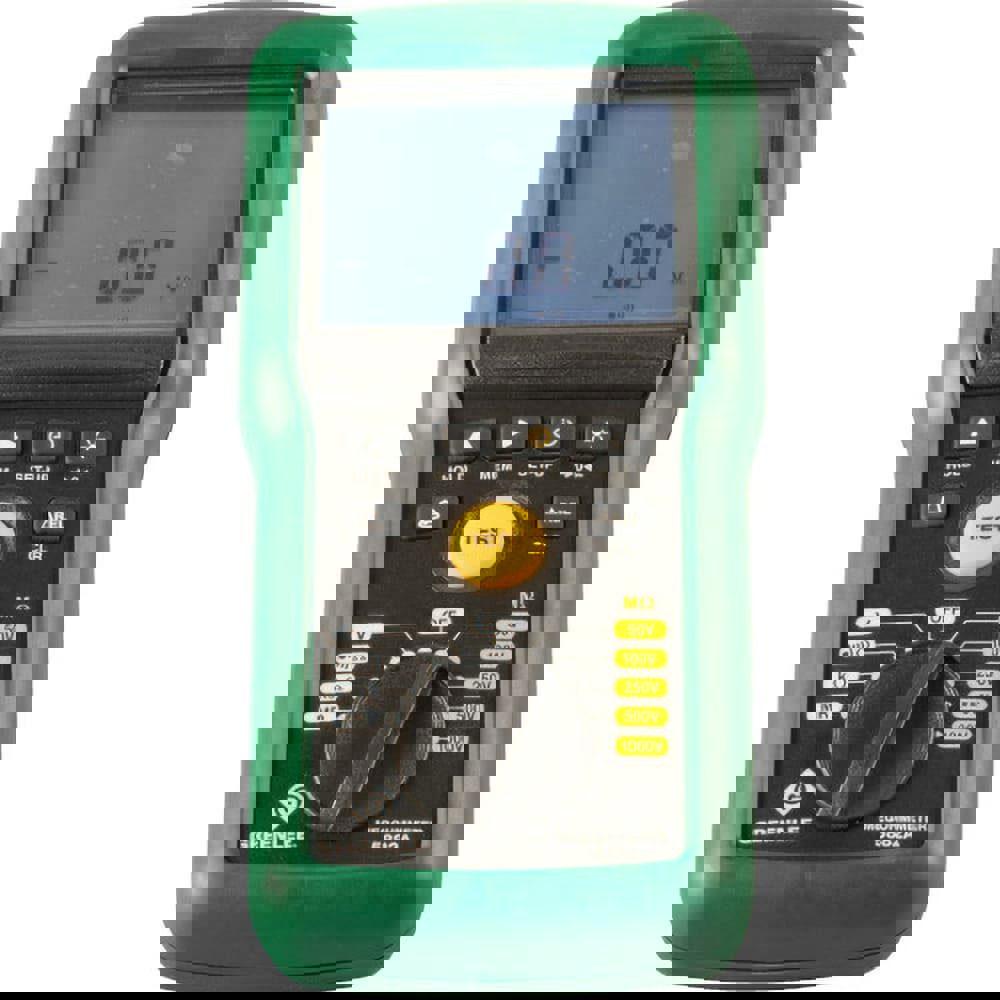 Electrical Insulation Resistance Testers & Megohmmeters; Display Type: LCD ; Power Supply: (6) AA Batteries ; Resistance Capacity (Megohm): 200000 ; Maximum Test Voltage: 700 V ; Category Rating: CAT IV @ 600 V