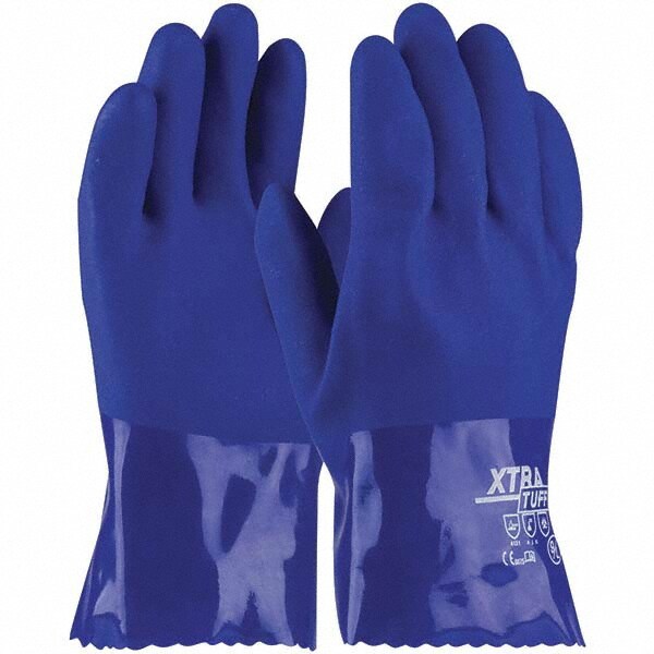Chemical Resistant Gloves: Small, Polyvinylchloride, Supported