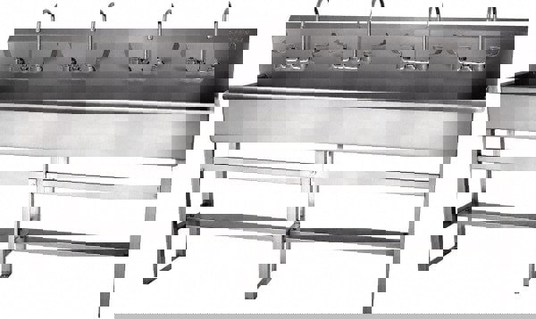 Hand Sink: Pedestal Mount, 304 Stainless Steel