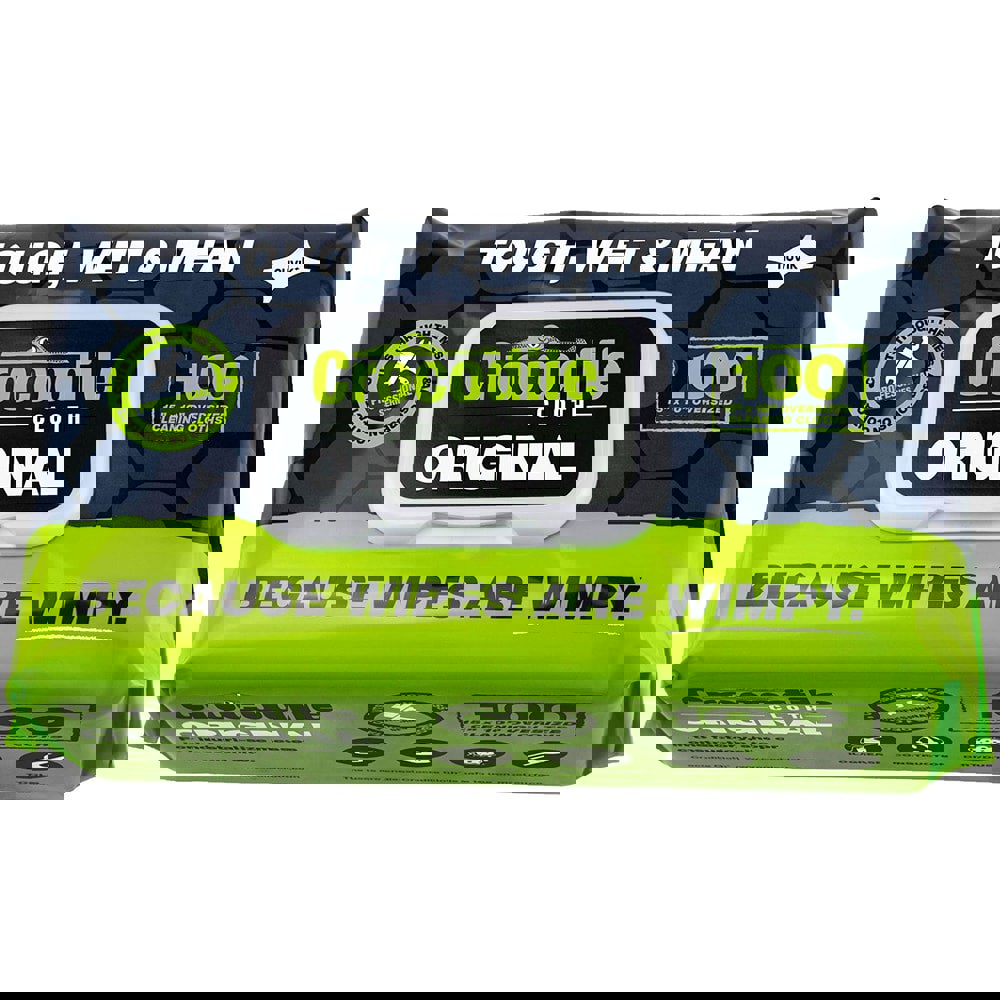 Cleaning Wipes: Pre-Moistened, 100 Sheet/Pack