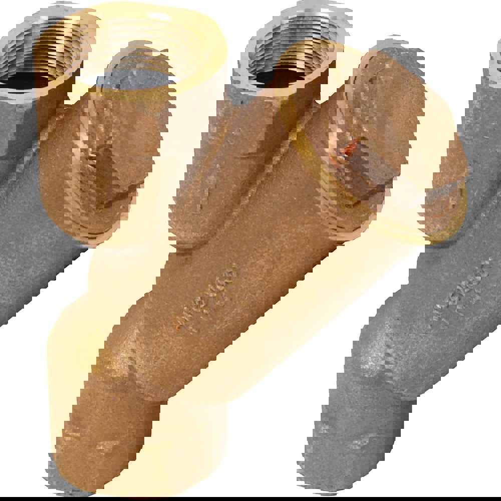Y-Strainers; Pipe Size: 1/2 ; End Connection: NPT ; Body Material: Bronze ; Screen Material: Stainless Steel ; Seal Material: None ; Color: Gold