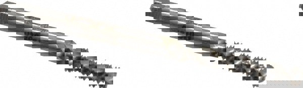 #4-40 UNC, 2 Flute, Bottoming Chamfer, Bright Finish, High Speed Steel Spiral Flute STI Tap