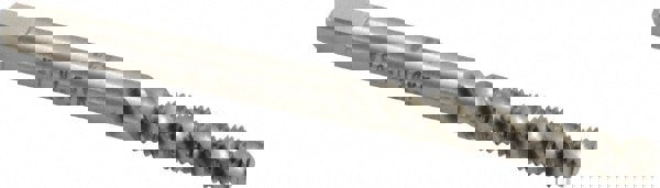 #6-40 UNF, 3 Flute, Bottoming Chamfer, Bright Finish, High Speed Steel Spiral Flute STI Tap