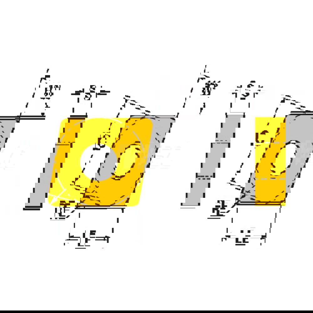 Turning Insert: CNMG432-SMR H13A, Carbide