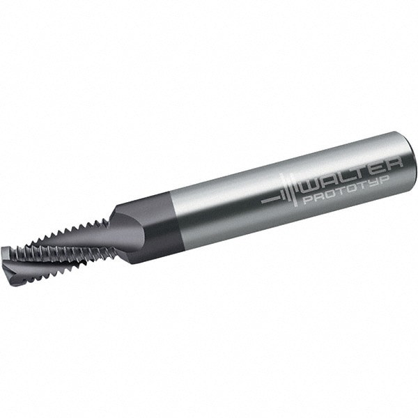 Helical Flute Thread Mill: Internal, 3 Flute, Solid Carbide