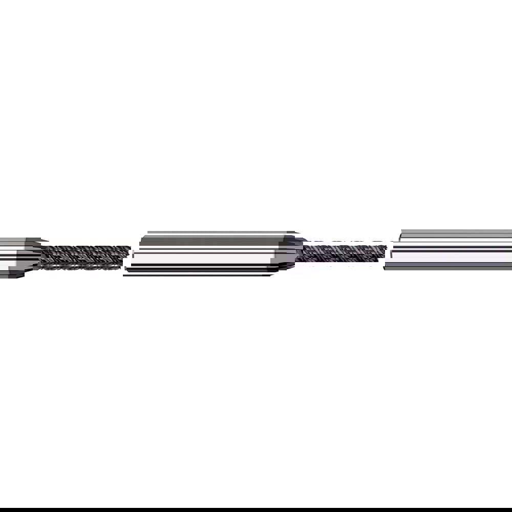 Square End Mill: 5/32'' Dia, 1-1/4'' LOC, 3/16'' Shank Dia, 3'' OAL, 7 Flutes, Solid Carbide