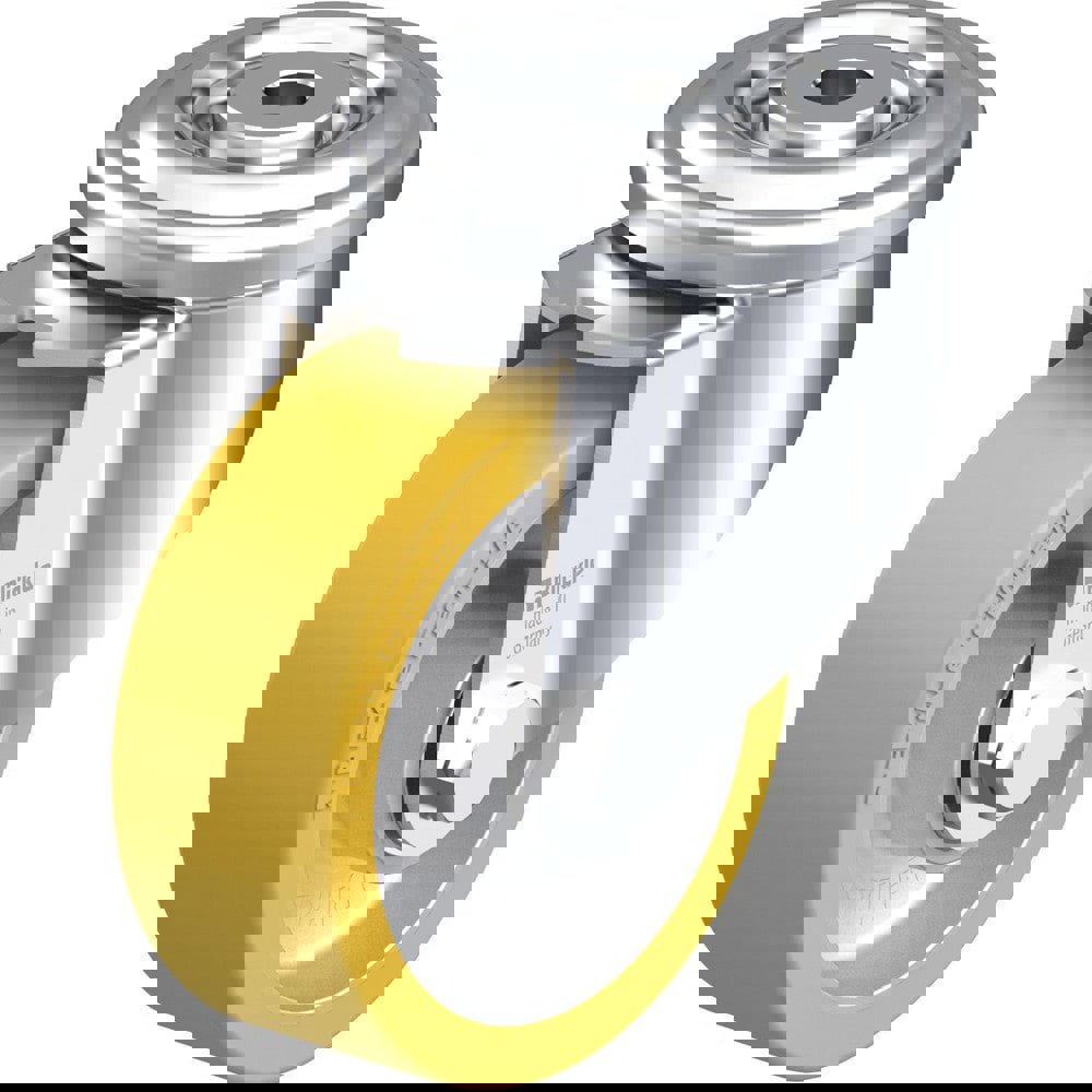Standard Casters; Mount: Hollow Kingpin ; Caster Type: Swivel ; Brake Type: No Brake ; Bearing Type: Precision Ball ; Style: Double Ball ; Wheel Diameter (Inch): 4