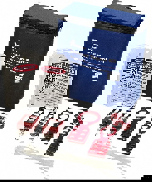 26 Piece Lockout Tagout Kit: 2 Padlock(s) Included