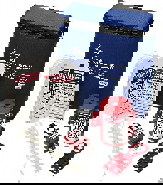 24 Piece Lockout Tagout Kit: 1 Padlock(s) Included