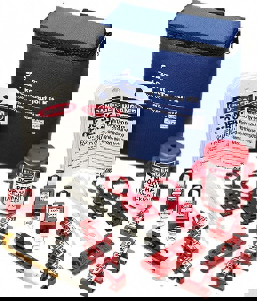 35 Piece Electrical Lockout Kit: 2 Padlock(s) Included