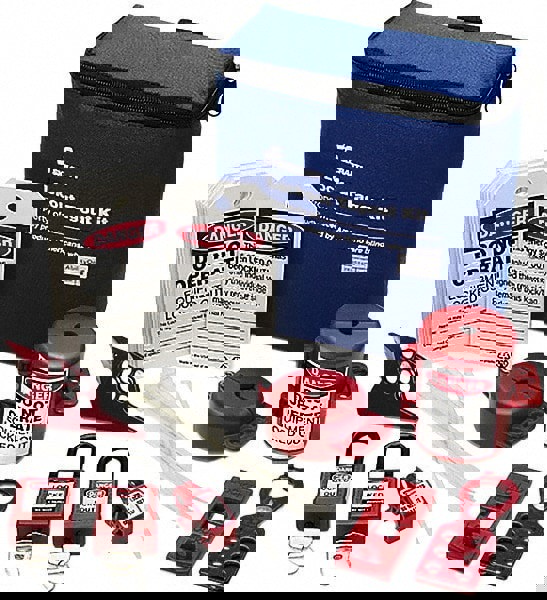 29 Piece Electrical & Valve Lockout Kit: 2 Padlock(s) Included