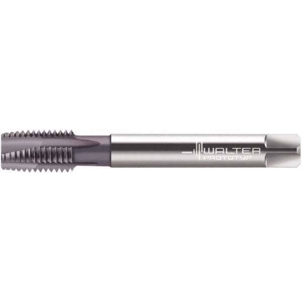 Spiral Point Tap: 3/4-10, UNC, 4 Flutes, Plug, 3B, Powdered Metal, TiCN Finish
